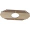 Ekena Millwork Chrysler Wood Fretwork Pierced Ceiling Medallion, Birch, 16"W x 8"H x 4 1/4"ID x 1/4"T CMWP16X08X0250CSBI - alternate 4